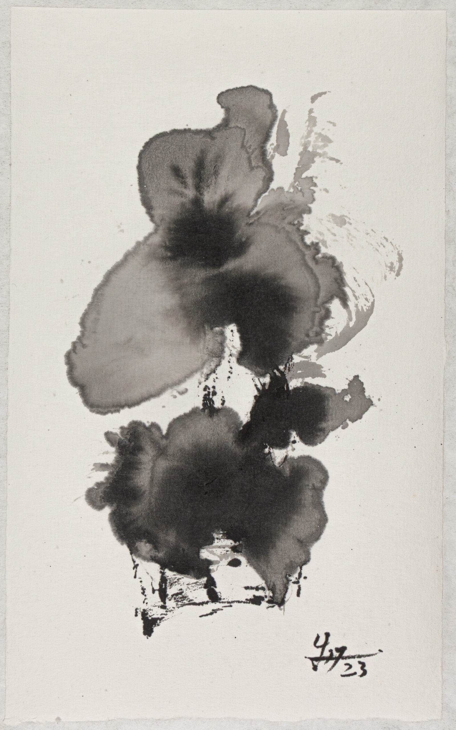 Monochrome Encre sur papier / 2023 / 11x18.5cm